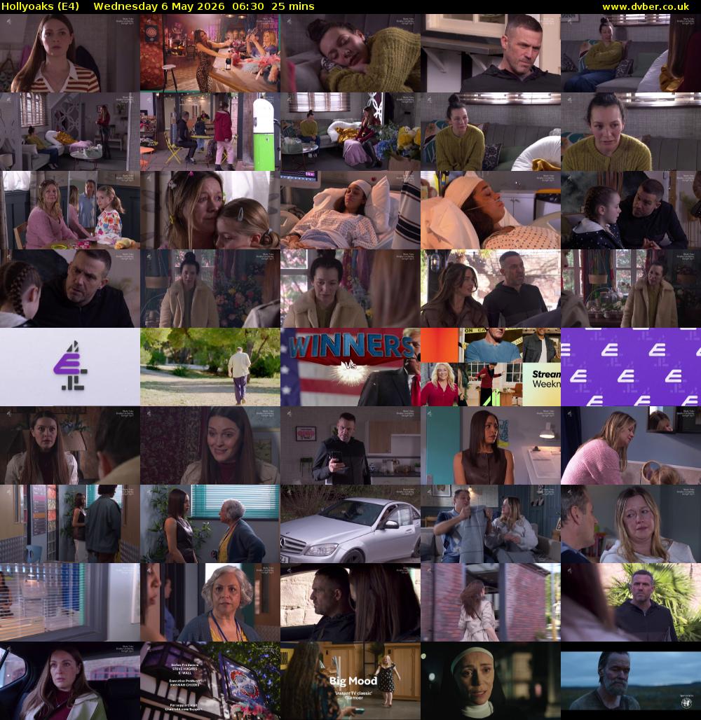Hollyoaks (E4) Wednesday 6 May 2026 06:30 - 06:55