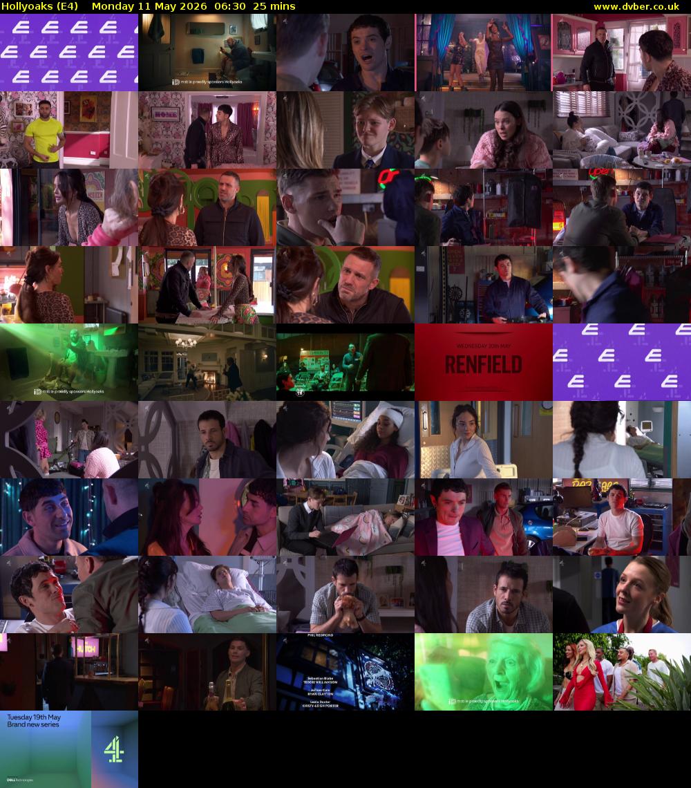 Hollyoaks (E4) Monday 11 May 2026 06:30 - 06:55