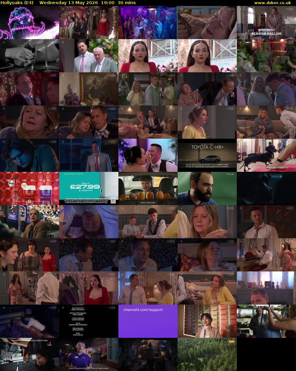 Hollyoaks (E4) Wednesday 13 May 2026 19:00 - 19:30