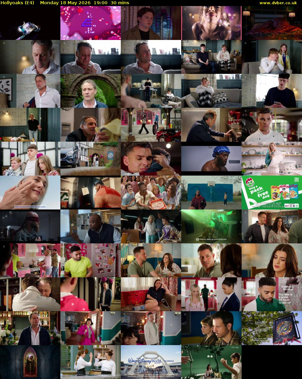 Hollyoaks (E4) Monday 18 May 2026 19:00 - 19:30