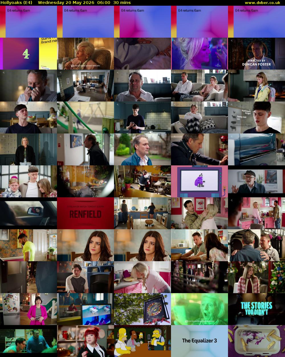 Hollyoaks (E4) Wednesday 20 May 2026 06:00 - 06:30