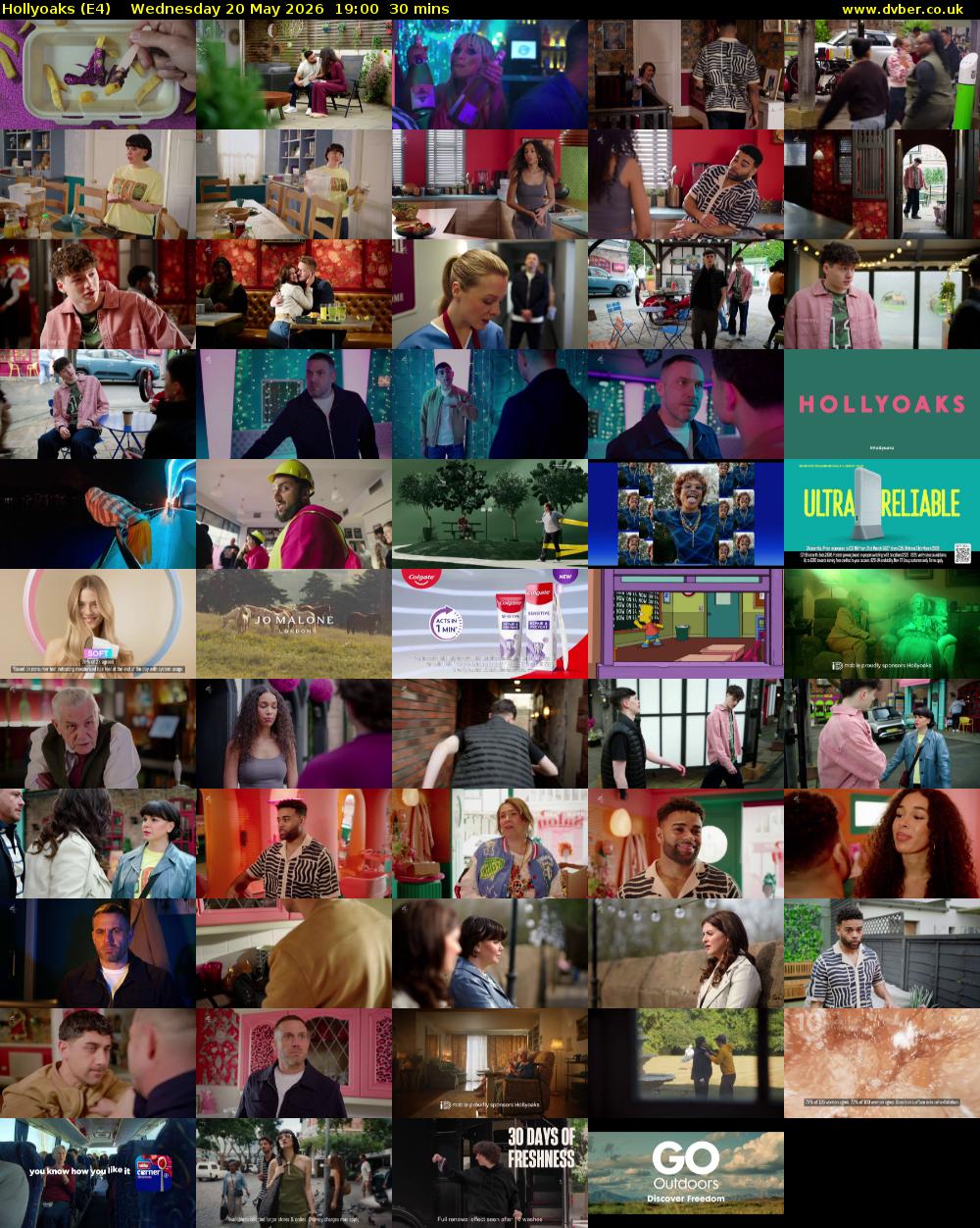 Hollyoaks (E4) Wednesday 20 May 2026 19:00 - 19:30