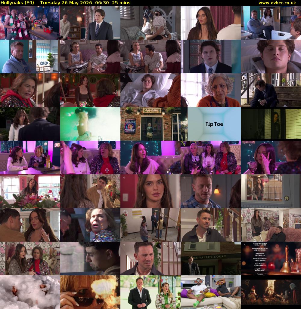 Hollyoaks (E4) Tuesday 26 May 2026 06:30 - 06:55