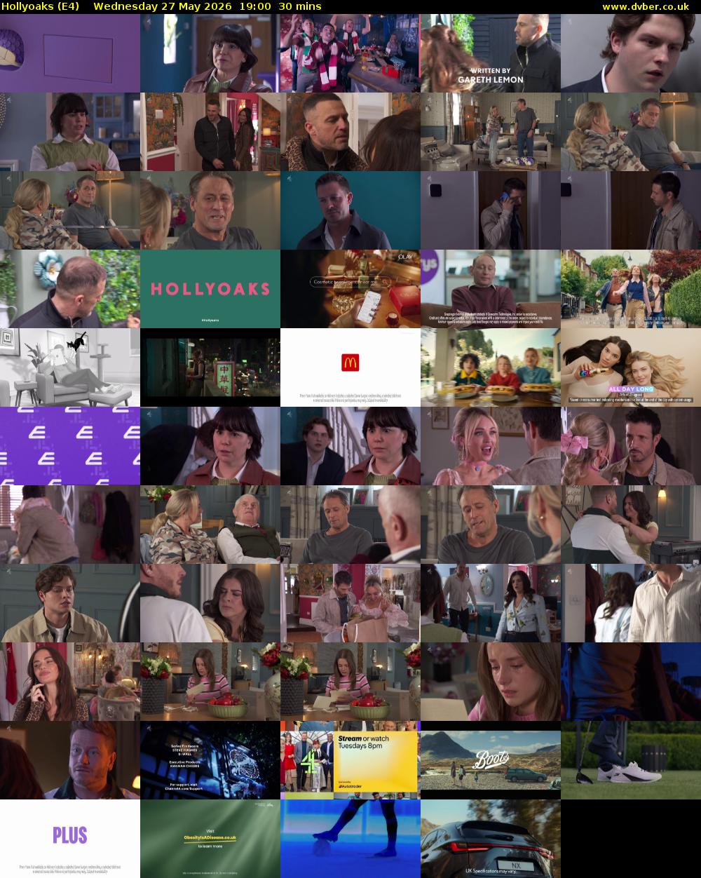 Hollyoaks (E4) Wednesday 27 May 2026 19:00 - 19:30