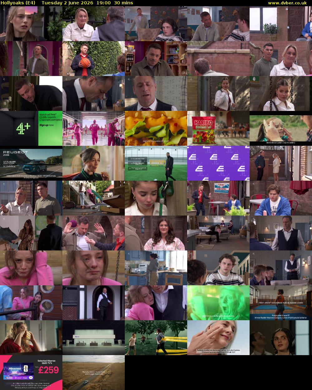 Hollyoaks (E4) Tuesday 2 June 2026 19:00 - 19:30