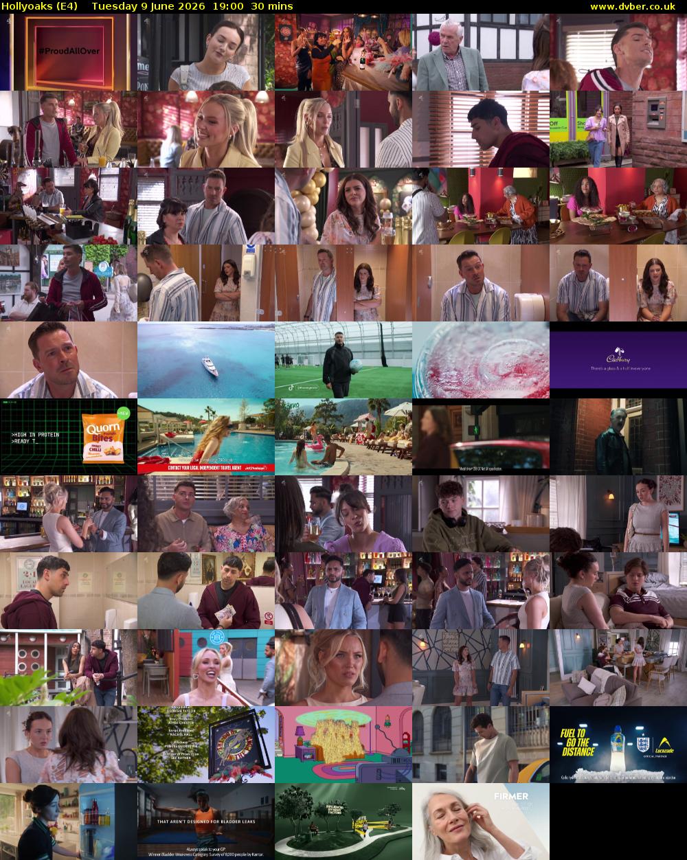 Hollyoaks (E4) Tuesday 9 June 2026 19:00 - 19:30