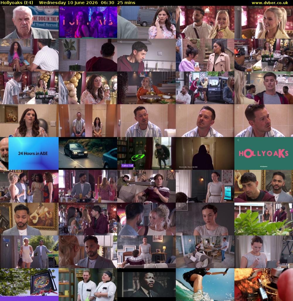 Hollyoaks (E4) Wednesday 10 June 2026 06:30 - 06:55