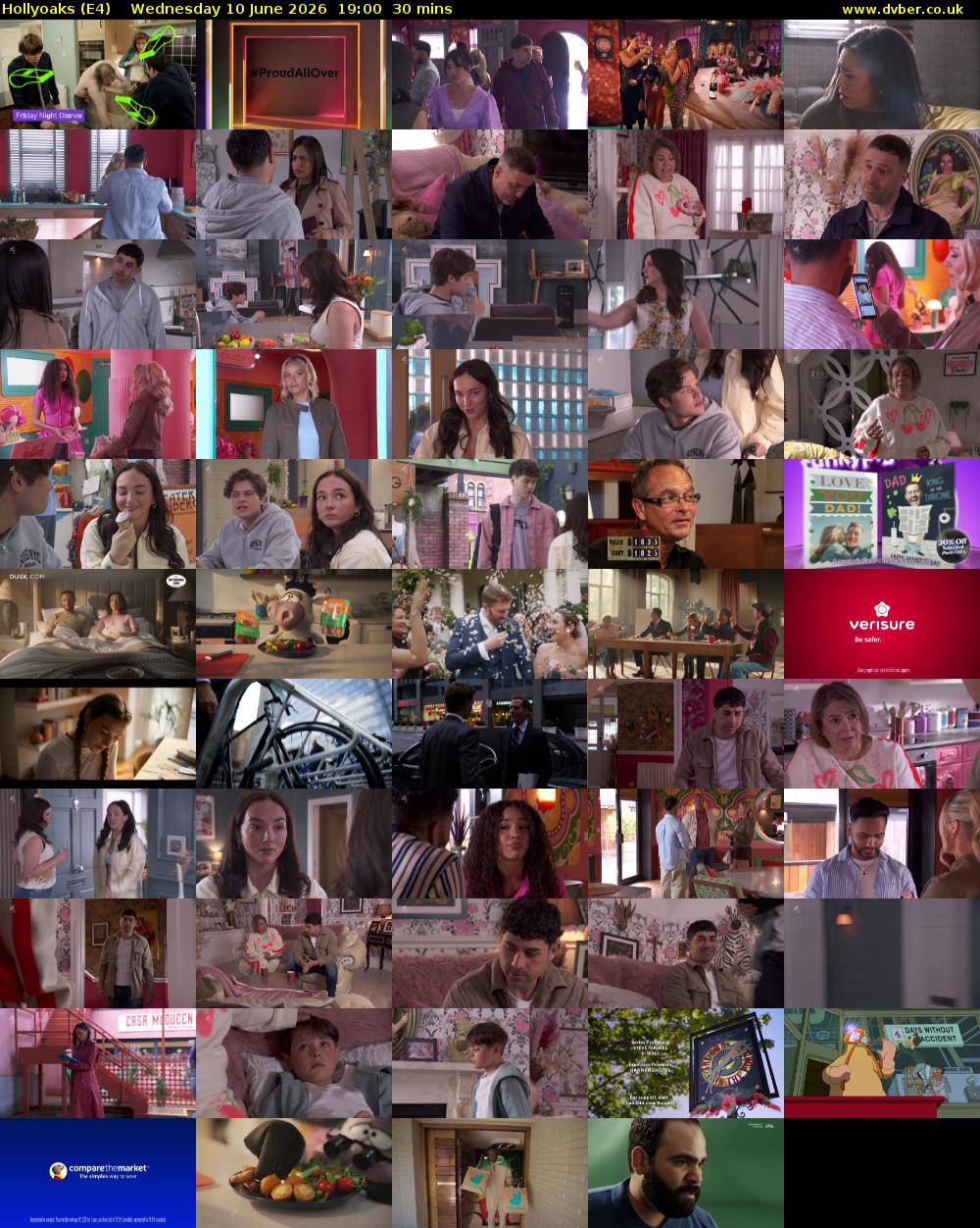 Hollyoaks (E4) Wednesday 10 June 2026 19:00 - 19:30