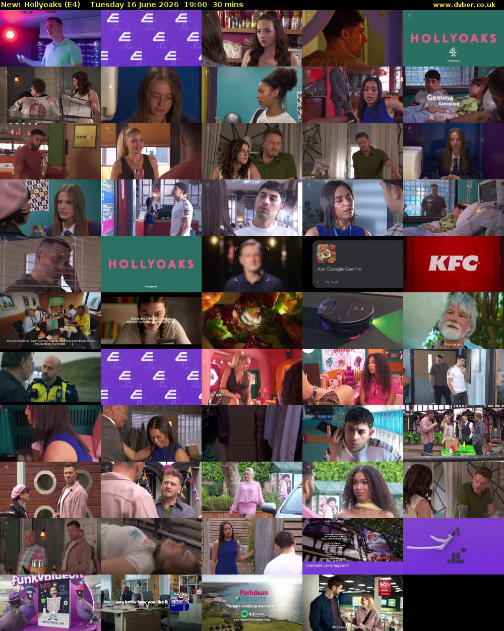 Hollyoaks (E4) Tuesday 16 June 2026 19:00 - 19:30
