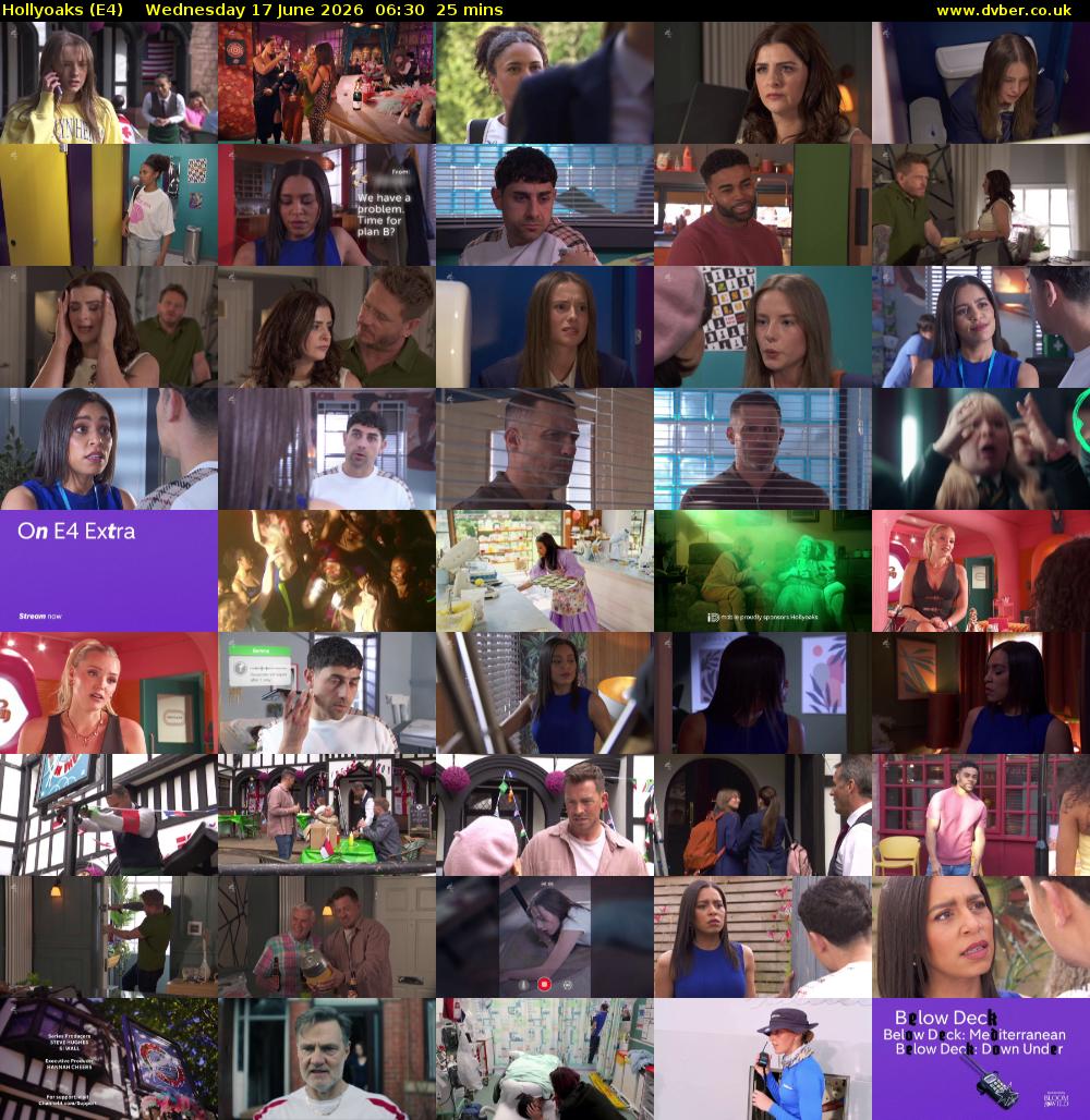 Hollyoaks (E4) Wednesday 17 June 2026 06:30 - 06:55