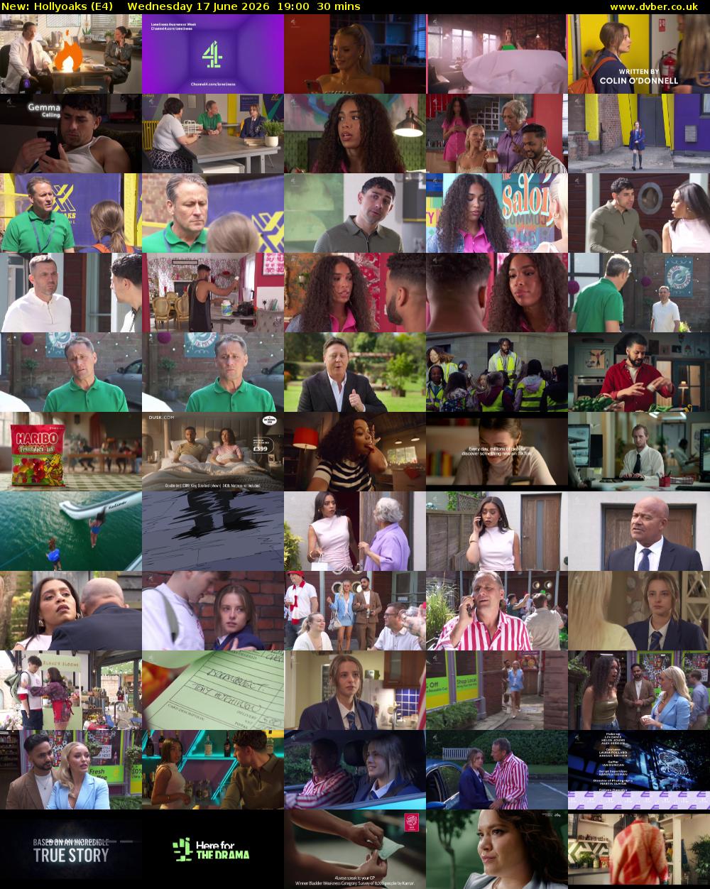 Hollyoaks (E4) Wednesday 17 June 2026 19:00 - 19:30