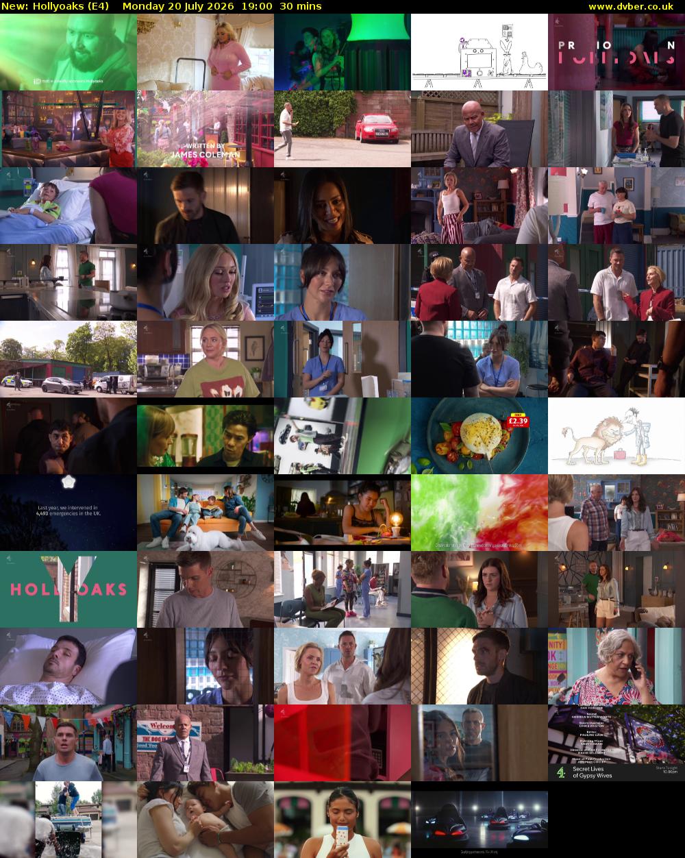 Hollyoaks (E4) Monday 20 July 2026 19:00 - 19:30