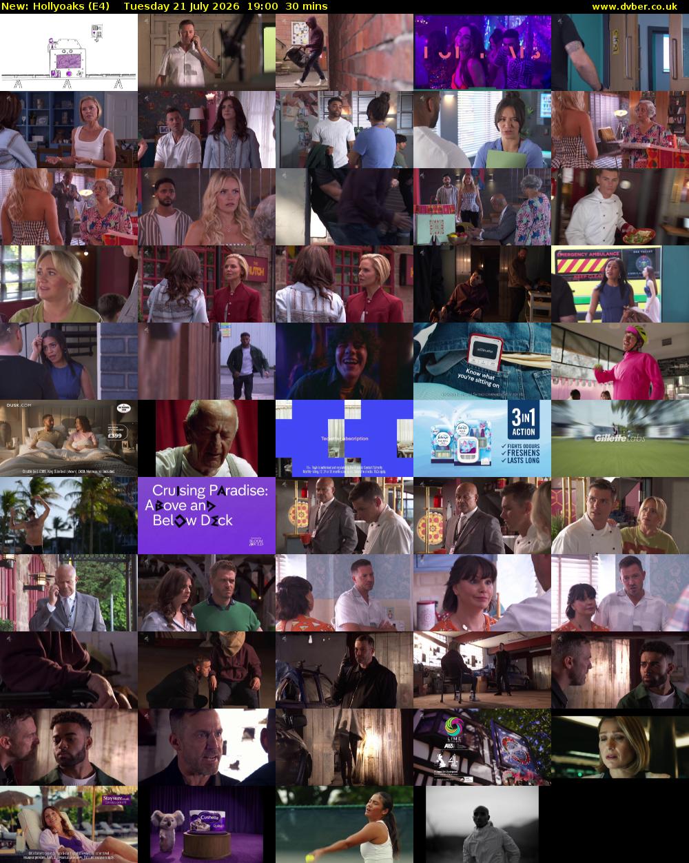 Hollyoaks (E4) Tuesday 21 July 2026 19:00 - 19:30