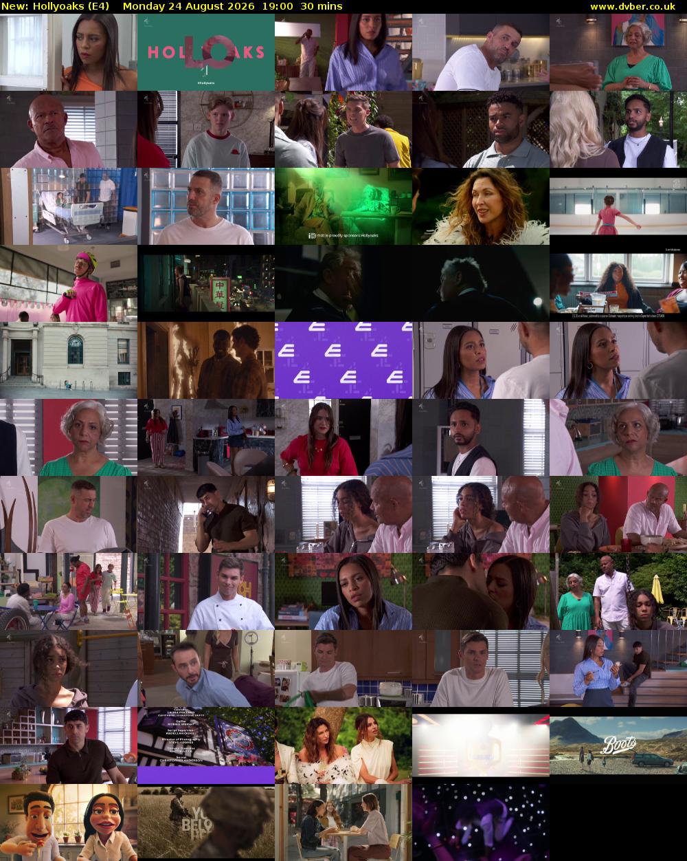 Hollyoaks (E4) Monday 24 August 2026 19:00 - 19:30
