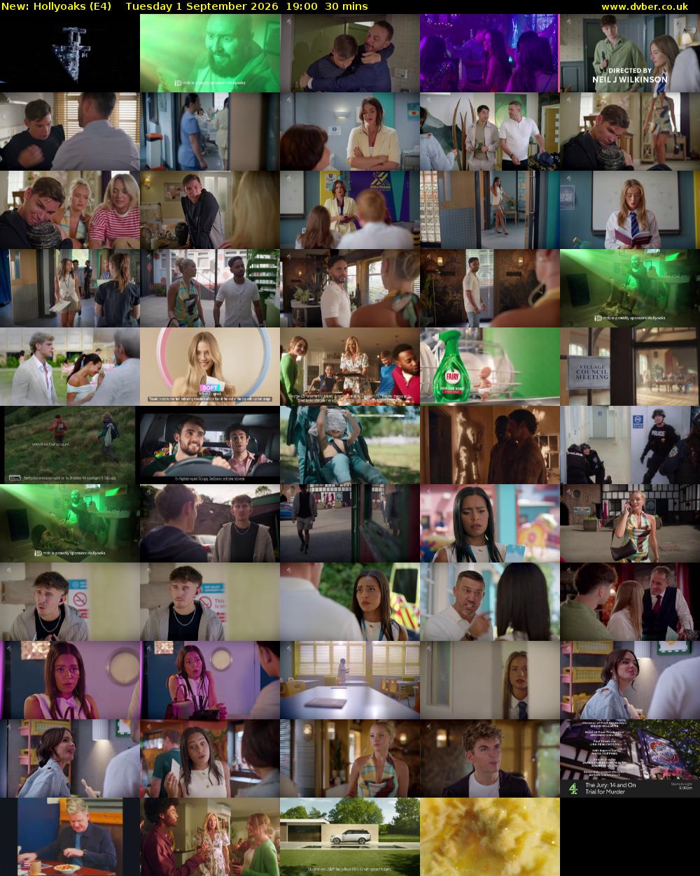 Hollyoaks (E4) Tuesday 1 September 2026 19:00 - 19:30