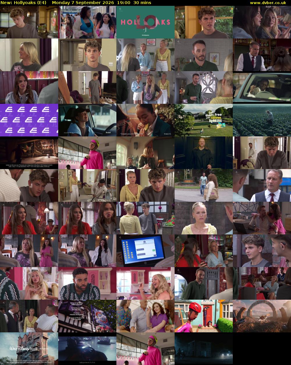 Hollyoaks (E4) Monday 7 September 2026 19:00 - 19:30