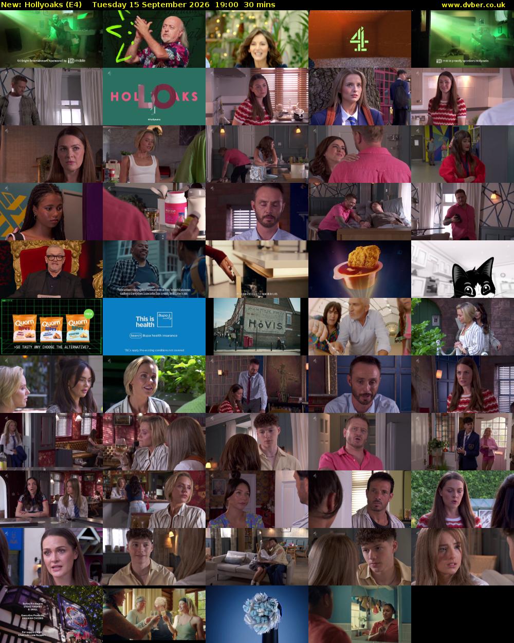 Hollyoaks (E4) Tuesday 15 September 2026 19:00 - 19:30