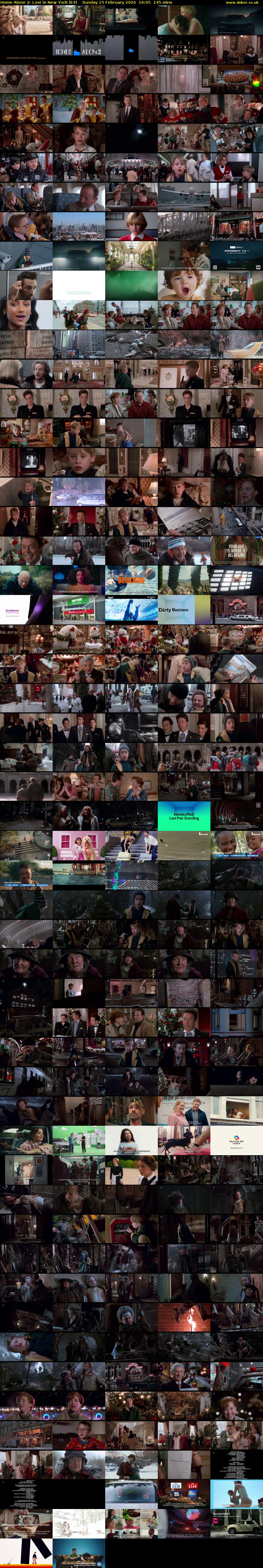 Home Alone 2: Lost in New York (E4) Sunday 15 February 2026 16:05 - 18:30
