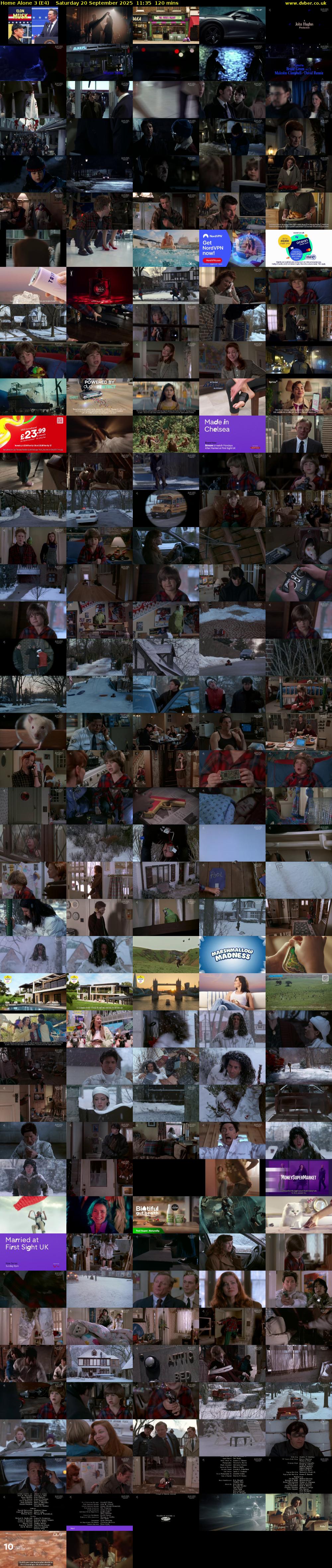 Home Alone 3 (E4) Saturday 20 September 2025 11:35 - 13:35