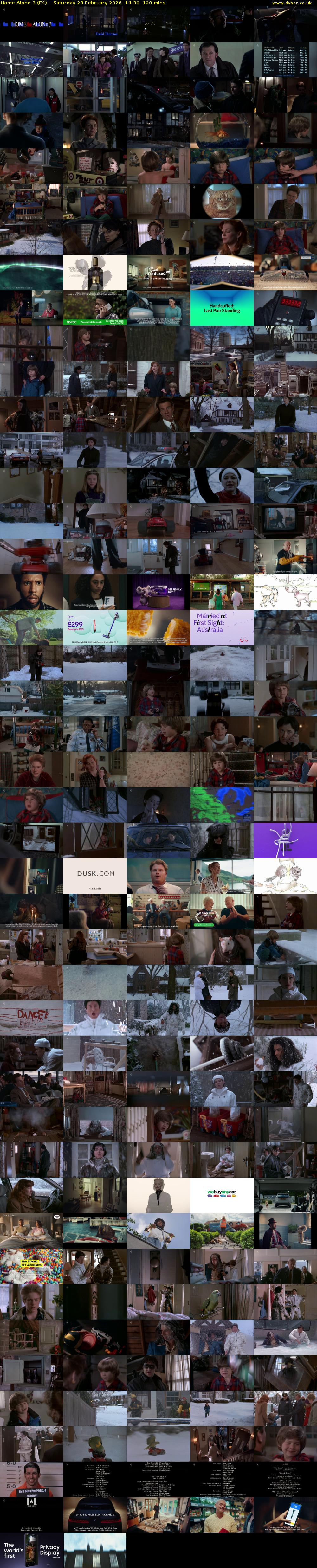 Home Alone 3 (E4) Saturday 28 February 2026 14:30 - 16:30