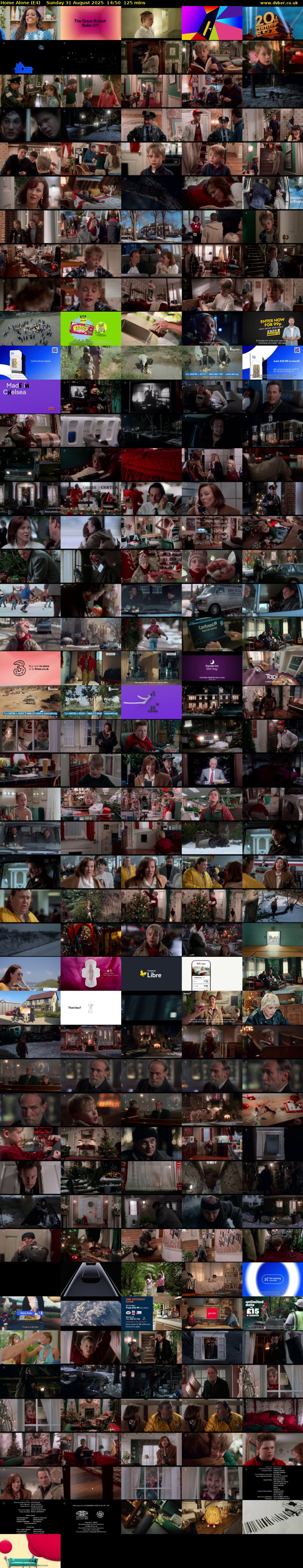 Home Alone (E4) Sunday 31 August 2025 14:50 - 16:55