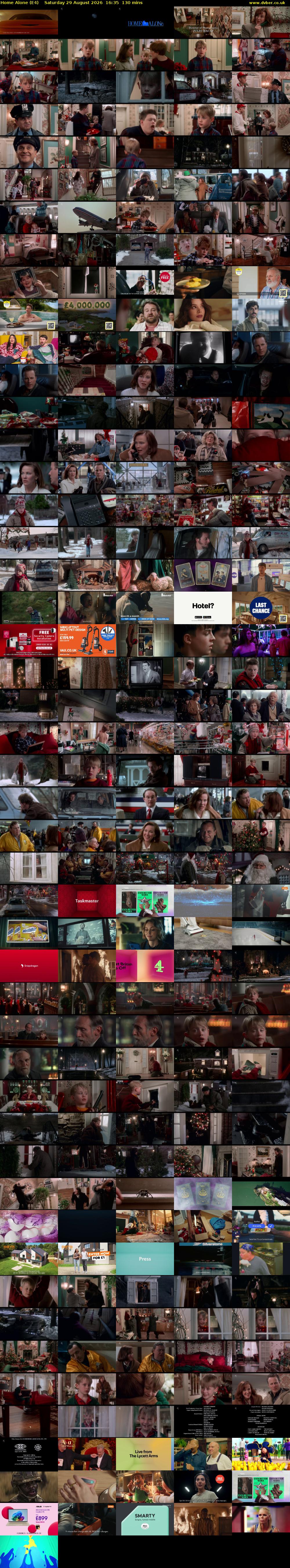 Home Alone (E4) Saturday 29 August 2026 16:35 - 18:45