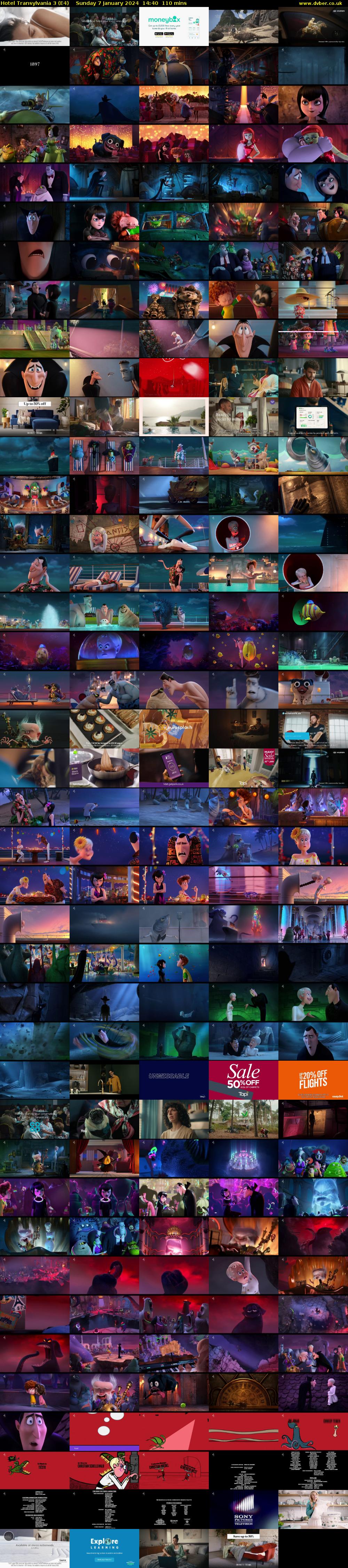 Hotel Transylvania 3 (E4) Sunday 7 January 2024 14:40 - 16:30