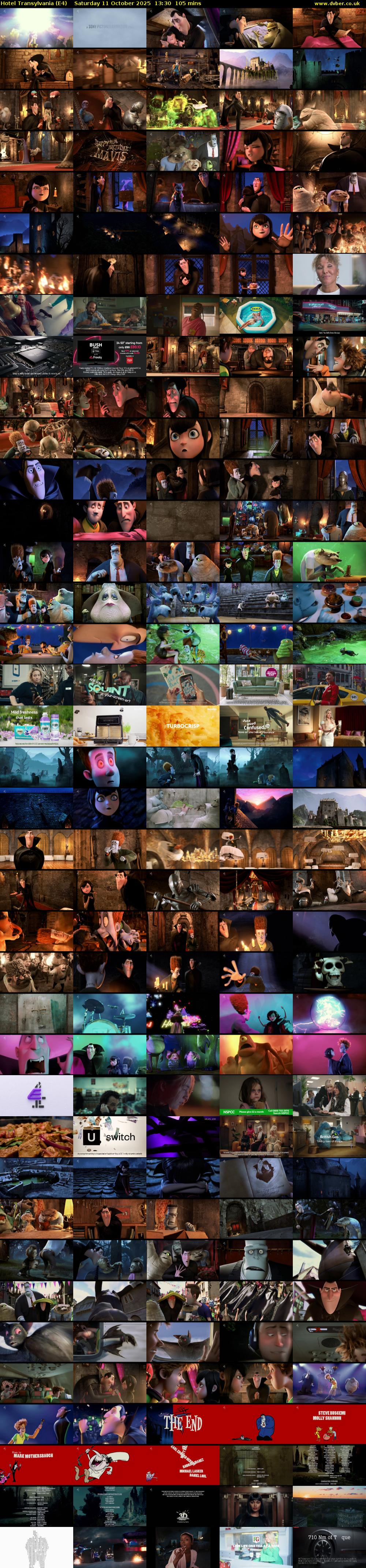Hotel Transylvania (E4) Saturday 11 October 2025 13:30 - 15:15