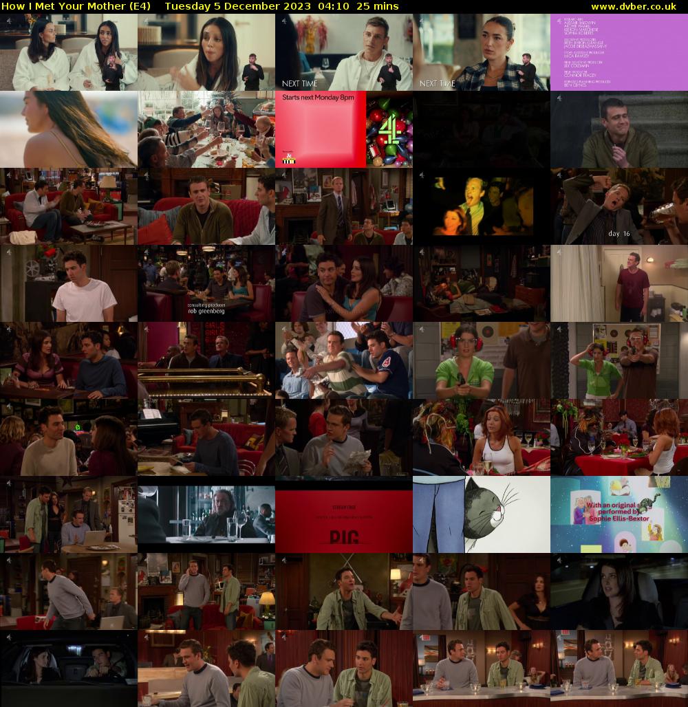 How I Met Your Mother (E4) Tuesday 5 December 2023 04:10 - 04:35