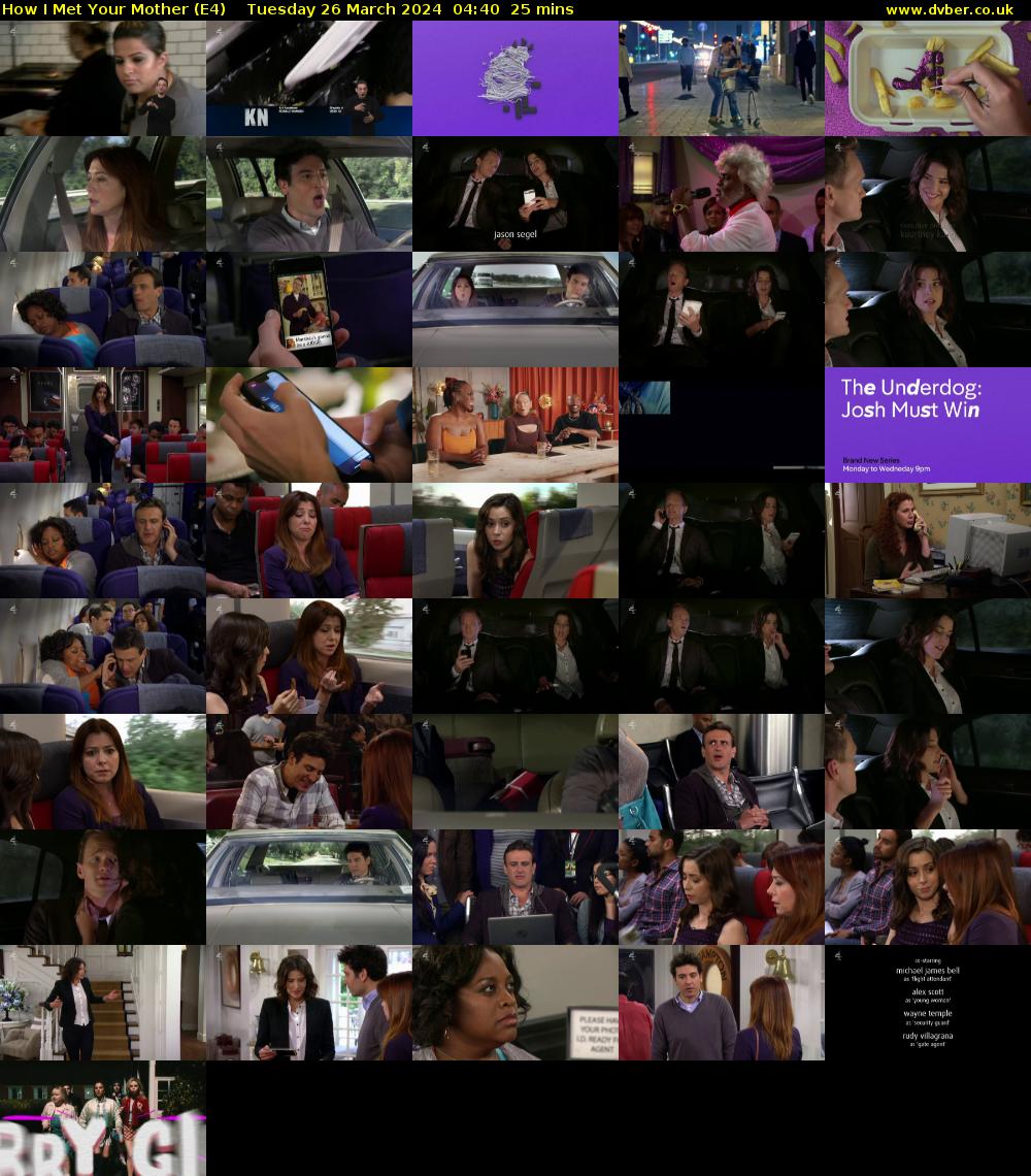 How I Met Your Mother (E4) Tuesday 26 March 2024 04:40 - 05:05