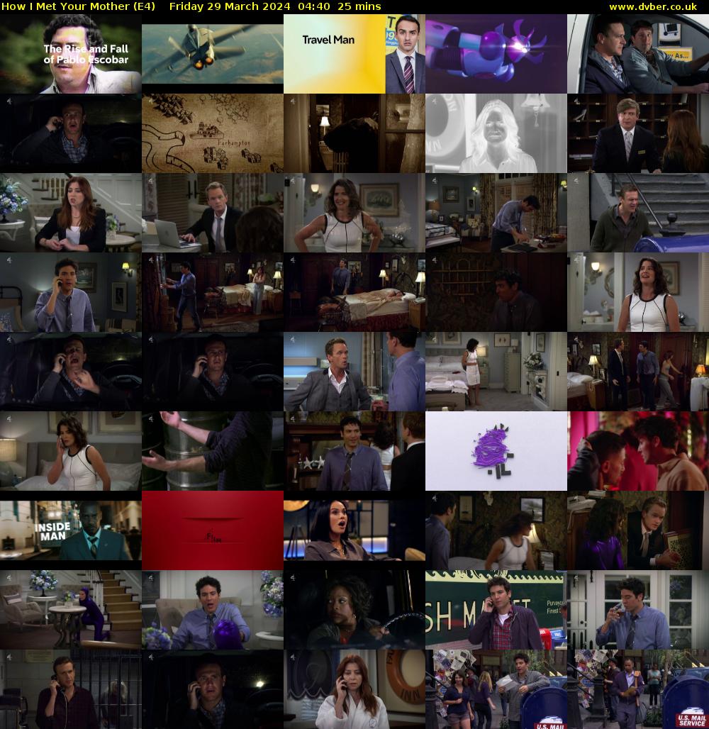 How I Met Your Mother (E4) Friday 29 March 2024 04:40 - 05:05