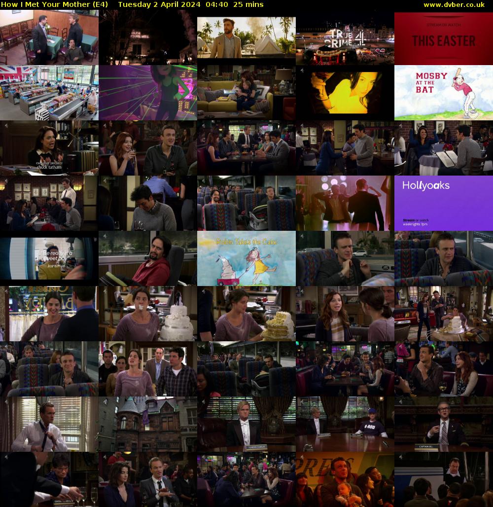 How I Met Your Mother (E4) Tuesday 2 April 2024 04:40 - 05:05
