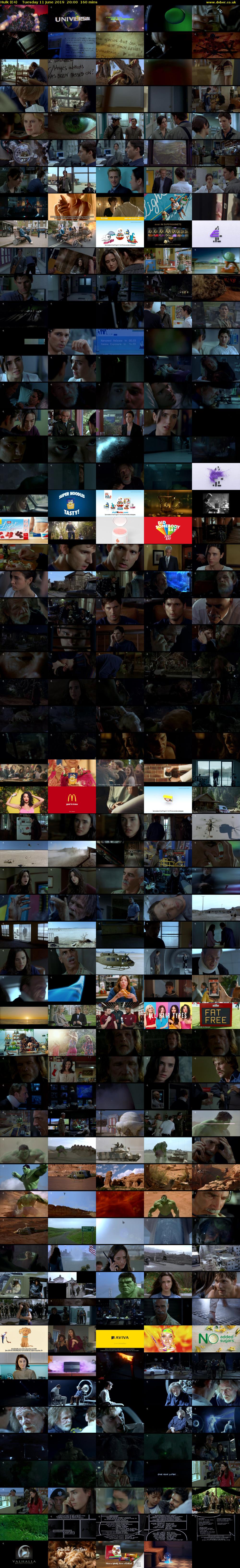 Hulk (E4) Tuesday 11 June 2019 20:00 - 22:40