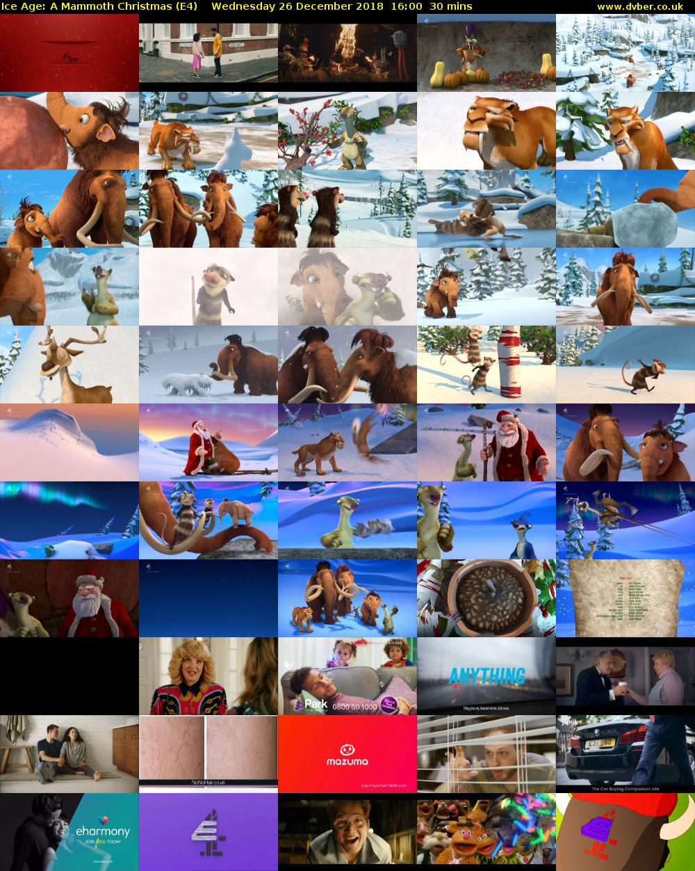 Ice Age: A Mammoth Christmas (E4) Wednesday 26 December 2018 16:00 - 16:30