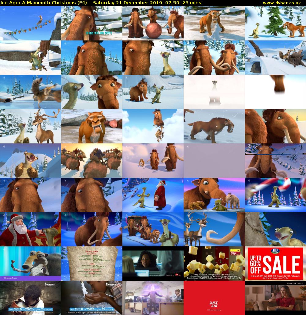 Ice Age: A Mammoth Christmas (E4) Saturday 21 December 2019 07:50 - 08:15