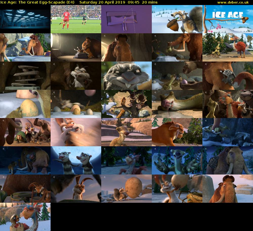 Ice Age: The Great Egg-Scapade (E4) Saturday 20 April 2019 09:45 - 10:05