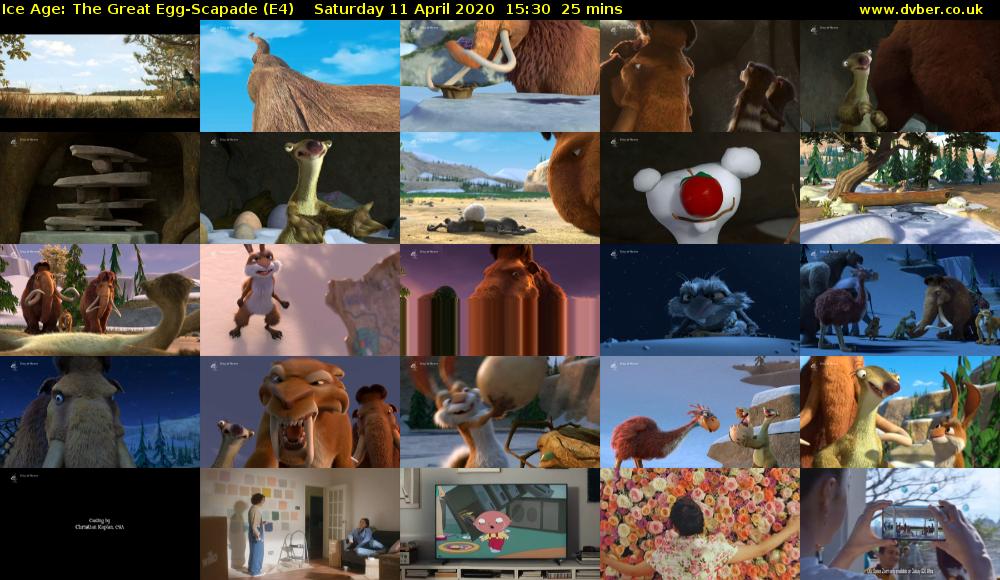 Ice Age: The Great Egg-Scapade (E4) Saturday 11 April 2020 15:30 - 15:55