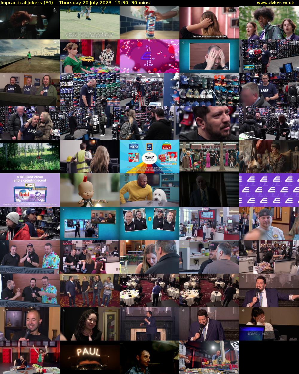 Impractical Jokers (E4) Thursday 20 July 2023 19:30 - 20:00