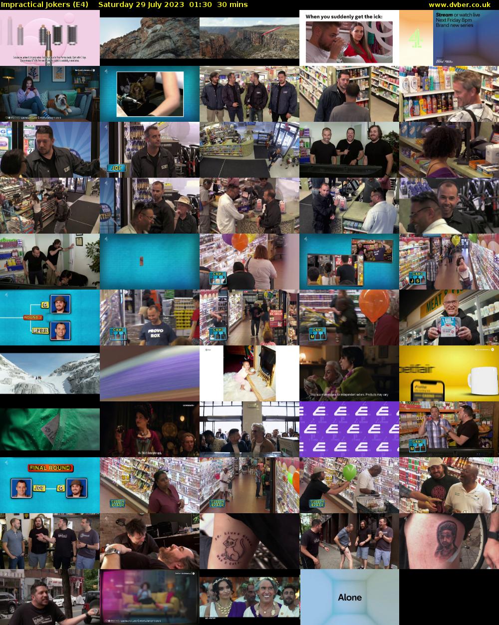 Impractical Jokers (E4) Saturday 29 July 2023 01:30 - 02:00