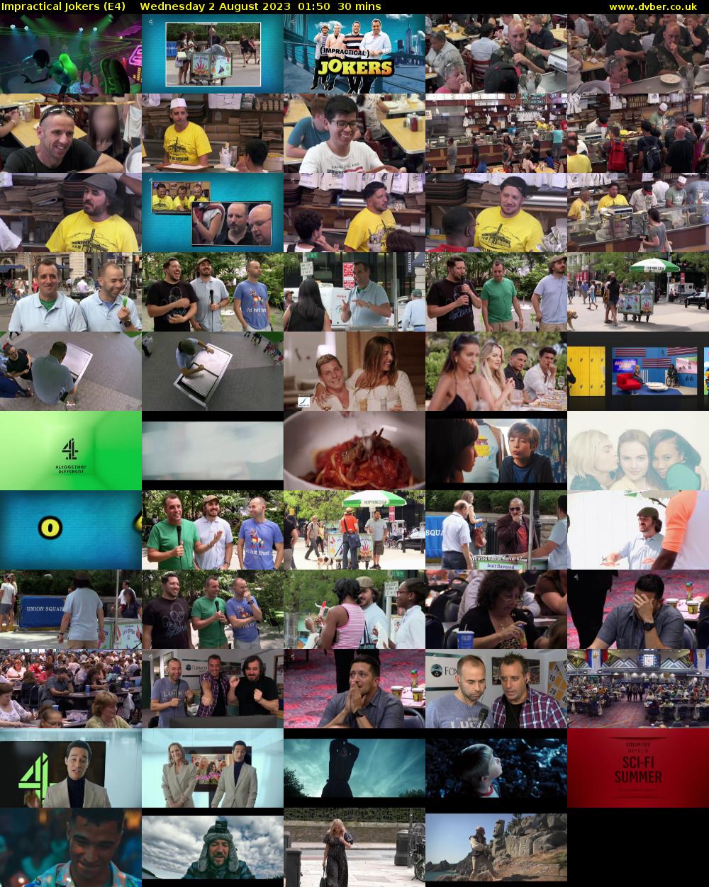 Impractical Jokers (E4) Wednesday 2 August 2023 01:50 - 02:20