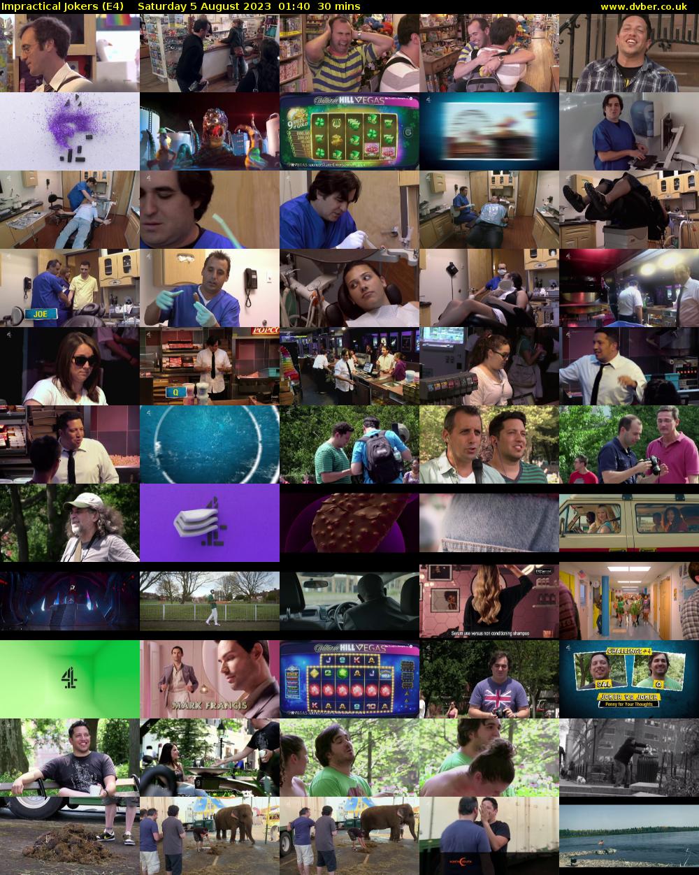 Impractical Jokers (E4) Saturday 5 August 2023 01:40 - 02:10