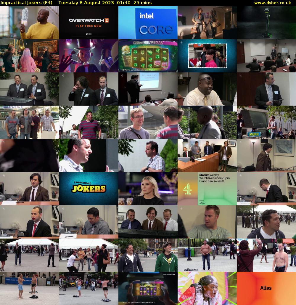 Impractical Jokers (E4) Tuesday 8 August 2023 01:40 - 02:05