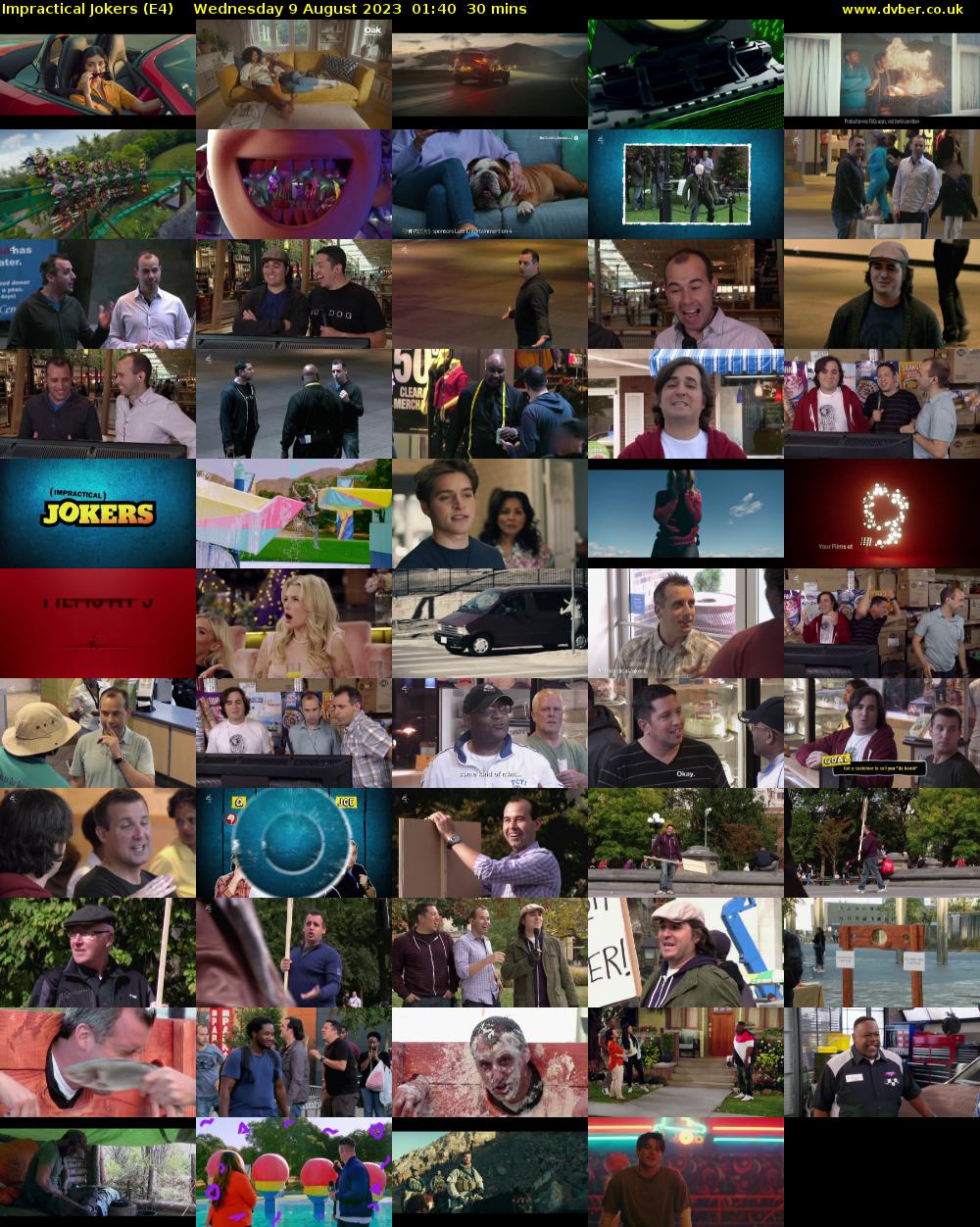 Impractical Jokers (E4) Wednesday 9 August 2023 01:40 - 02:10