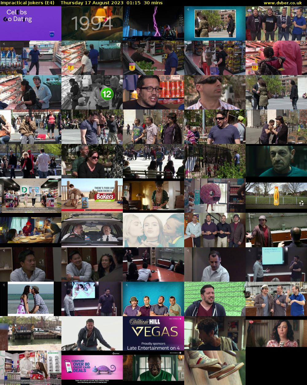Impractical Jokers (E4) Thursday 17 August 2023 01:15 - 01:45