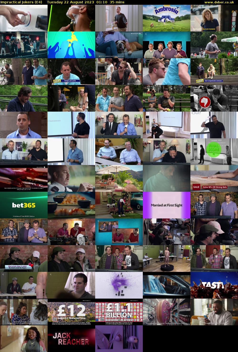 Impractical Jokers (E4) Tuesday 22 August 2023 01:10 - 01:45