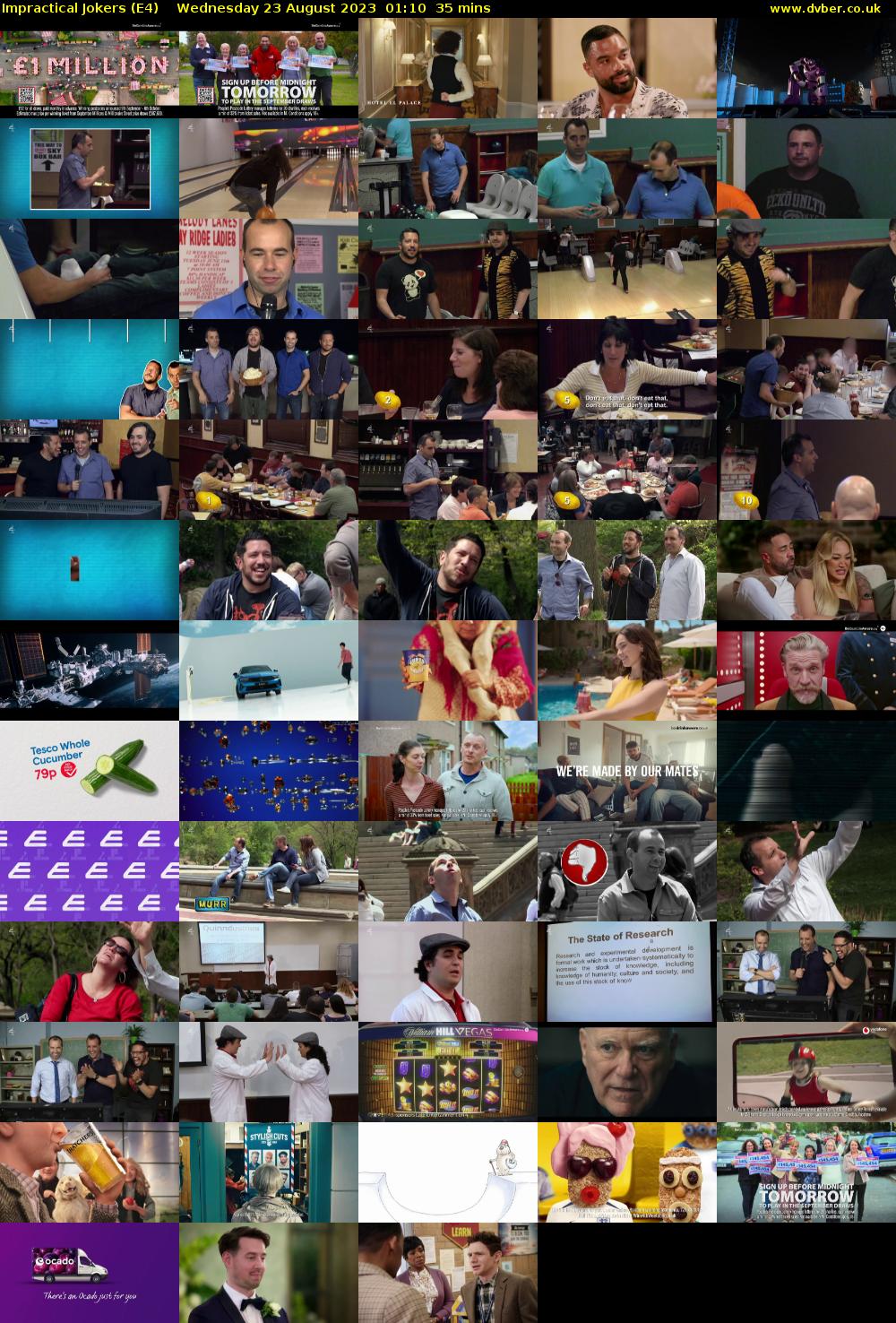 Impractical Jokers (E4) Wednesday 23 August 2023 01:10 - 01:45