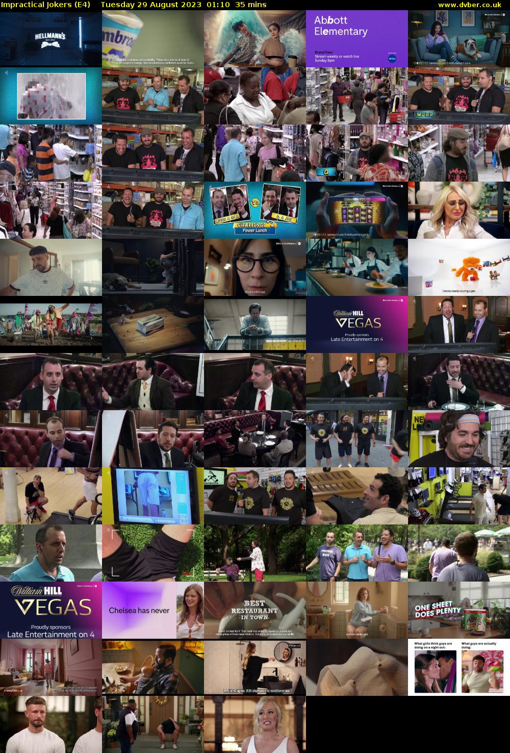 Impractical Jokers (E4) Tuesday 29 August 2023 01:10 - 01:45