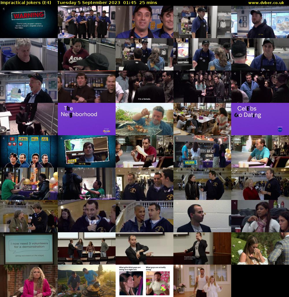 Impractical Jokers (E4) Tuesday 5 September 2023 01:45 - 02:10