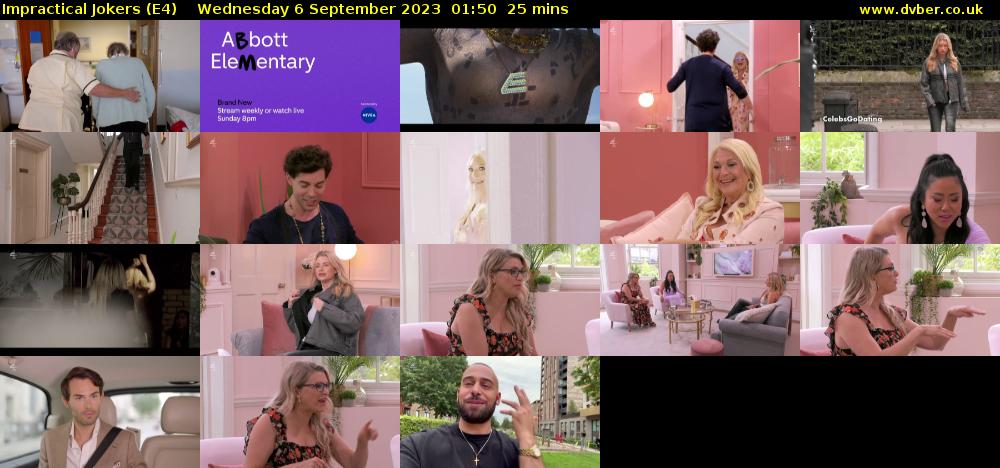 Impractical Jokers (E4) Wednesday 6 September 2023 01:50 - 02:15
