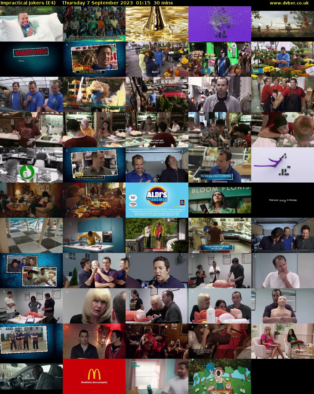 Impractical Jokers (E4) Thursday 7 September 2023 01:15 - 01:45
